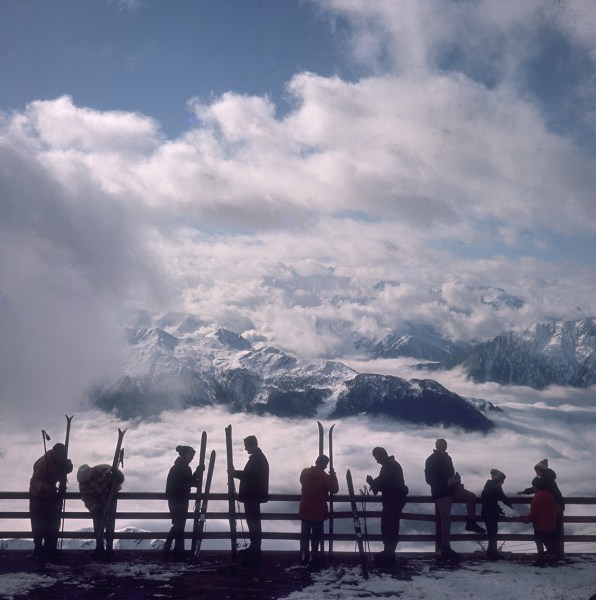 Slim Aarons, Verbier View, Switzerland, 1964