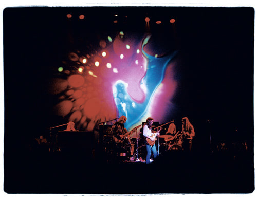 Amalie R. Rothschild,  The Allman Brothers with Joe's Lights, Fillmore East, 1971