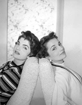 Horst P. Horst, Jacqueline Bouvier and her sister Lee, New York, 1958
