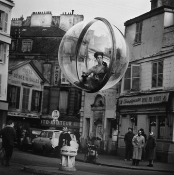 Melvin Sokolsky, Bicycle Street, Paris, 1963