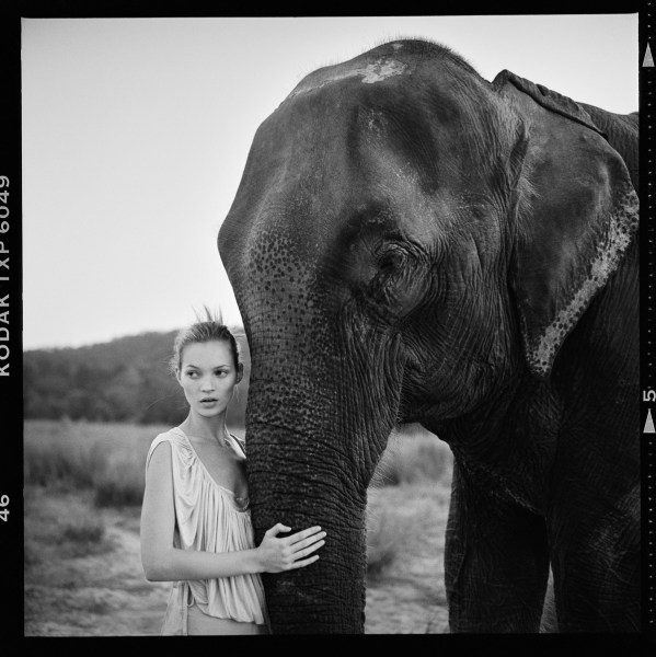 Arthur Elgort, Kate Moss in Nepal, British VOGUE, 1993