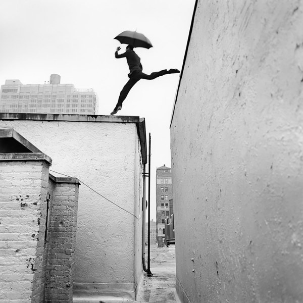 Rodney Smith, Reed Leaping Over Rooftop, New York, 2007