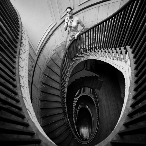 Rodney Smith, Caroline at the Top of Circular Staircase, Charleston, South Carolina, 2000