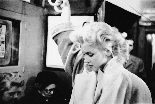 Ed Feingersh, Marilyn Monroe on the subway at Grand Central Station, New York, 1955