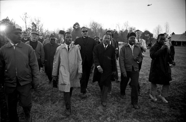 Harry Benson, Martin Luther King Jr. and John Lewis at Meredith March, Mississippi, 1966