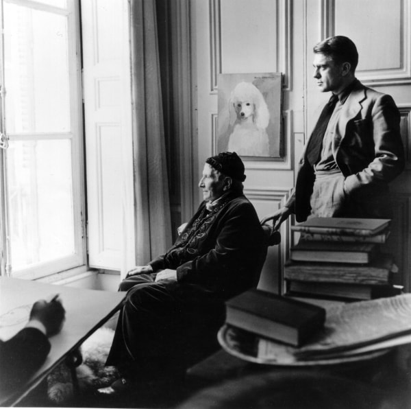 Horst P. Horst, Carl Erickson drawing Gertrude Stein and Horst, 1946