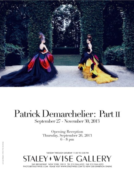 Patrick Demarchelier, Exhibition Invitation