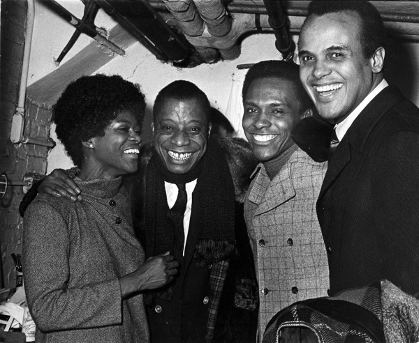 Ron Galella, Cicely Tyson, James Baldwin, and Harry Belafonte, New York, 1969