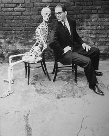 Norman Parkinson, Tom Lehrer and Skeleton, London, 1959
