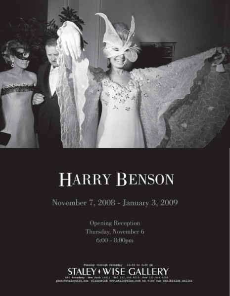 Harry Benson, Exhibition Invitation