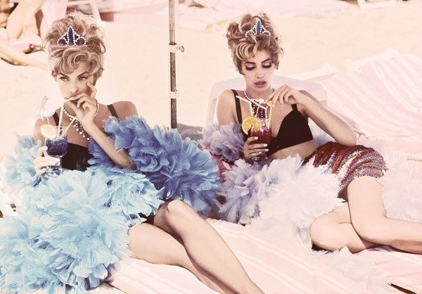 Ellen Von Unwerth, Intermission, Linda Evangelista &amp; Christy Turlington, Cannes, 1990