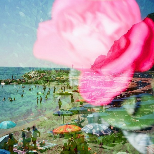 Sophie Elgort, Cinque Terre Sea with Flower, Cinque Terre, 2022