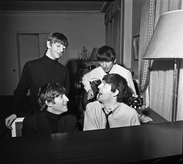 Harry Benson, The Beatles Composing, Paris, 1964