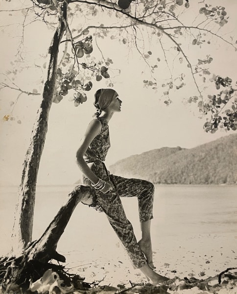 Tom Palumbo, Model on the Beach, “Fashion of the Times,” New York Times, Virgin Islands, May 5, 1957