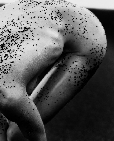 Herb Ritts, Female Torso with Black Sand, Hawaii, 1989
