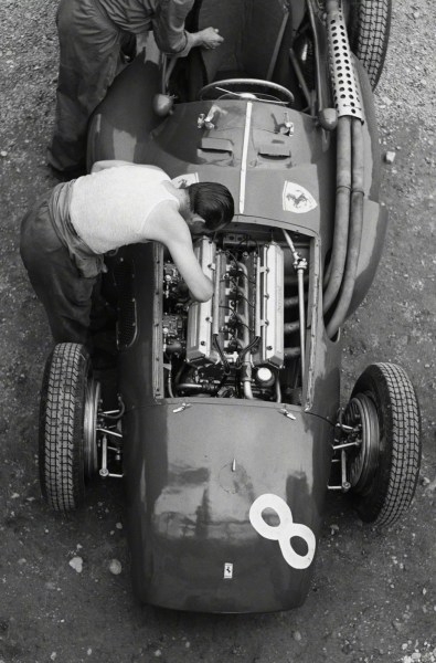 Jesse Alexander, Ferrari Mechanic, Reims, 1954