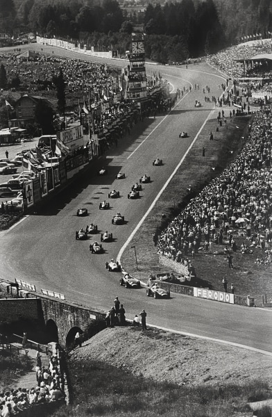Jesse Alexander, Start at Spa-Francorchamps Grand Prix, Belgium, 1955