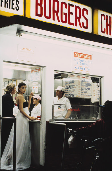 Pamela Hanson, Hot Dog Stand II: Trish Goff, Los Angeles, VOGUE, 1994