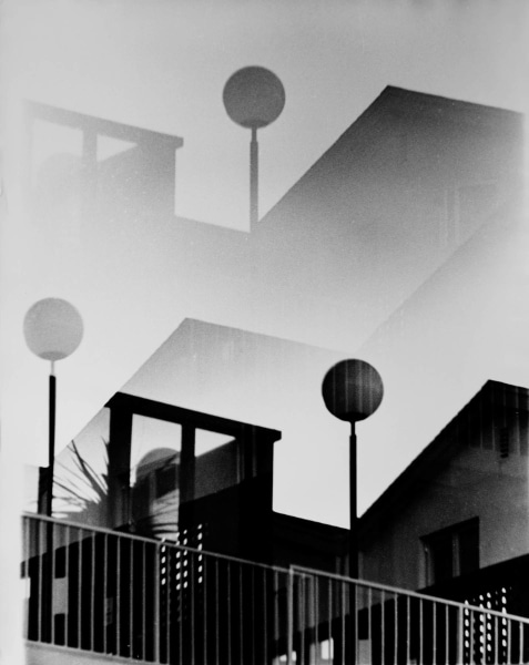 Kali, Globes Architecture Black and White, Palm Springs, CA, 1970