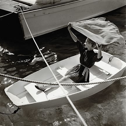 Louise Dahl-Wolfe, Lisa in the Boat, 1955