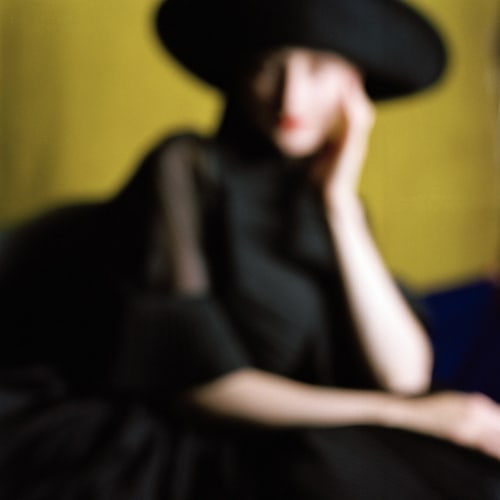 Rodney Smith, Blurred Bernadette in Black Hat, Snedens Landing, New York, 2008