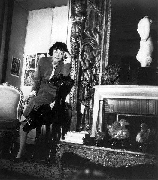Louise Dahl-Wolfe, Coco Chanel Leaning on Chair in her Apartment, Paris, 1954