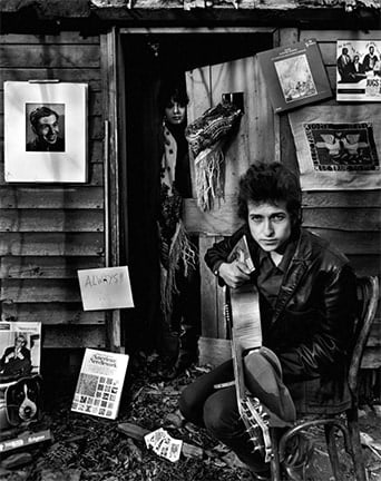 Bob Dylan, Sara Dylan, and Victor Maymudes Watching Films