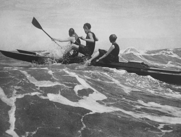 Jacques Henri Lartigue, Rico Broadwater, Gugy Kuhn and Lisbeth Thomas, Deauville 1917