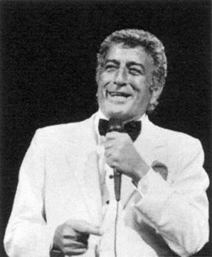 Ron Galella, Tony Bennett in concert at the Universal Amphitheater celebrating his 65th birthday and 40th year in show business, Los Angeles, 1991