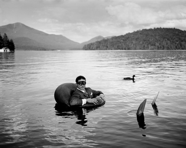 Rodney Smith, James in Innertube with Duck, Lake Placid, New York, 2006