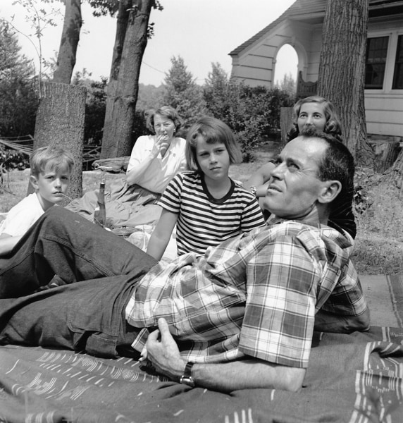 Genevieve Naylor, Henry Fonda, Jane Fonda, and Family, circa 1949