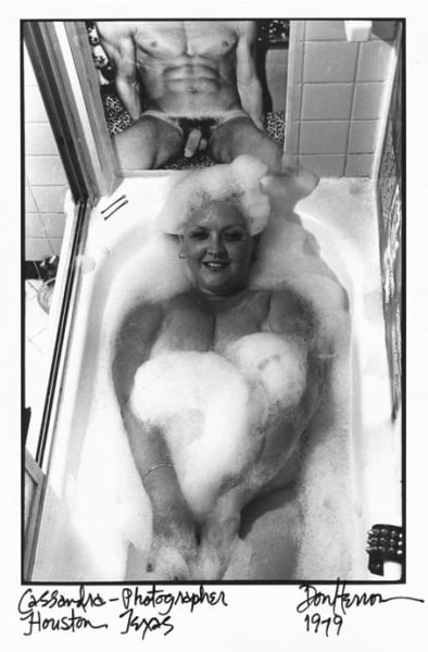 Woman in bathtub by Don Herron
