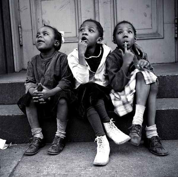 Three girls by Vivian Cherry