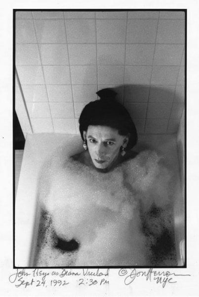 John Heys in bathtub by Don Herron