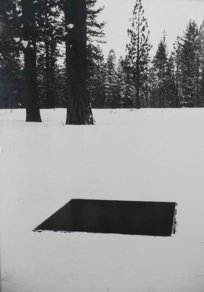 Snowy field by Michael Heizer