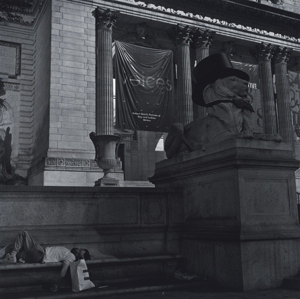 Robert Giard New York Public Library at Night, Robert Giard Exhibition Banner, 1998