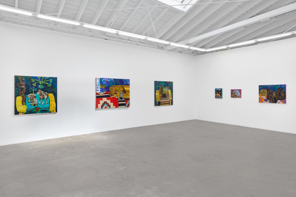 Installation view of Frank Romero: California Dreaming, on view September 13 – October 25, 2025