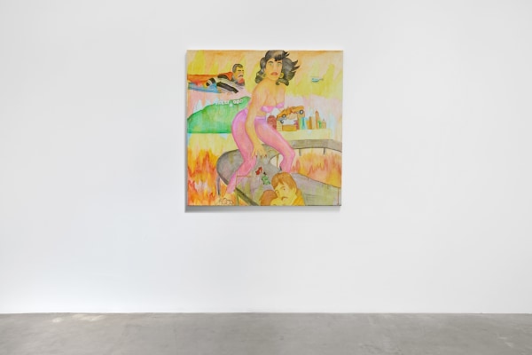 Installation view of Karla Diaz: Mal de Ojo, on view September 13 – October 25, 2025