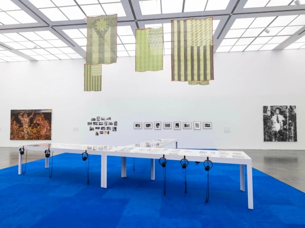 Installation view of&nbsp;entre horizontes: Art and Activism Between Chicago and Puerto Rico, at MCA Chicago, on view from&nbsp;August 19, 2023 - May 5, 2024