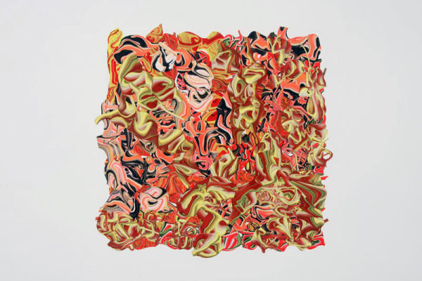 Margie Livingston  Paint Collage, 2010 Acrylic Approximately 18 x 18 in.