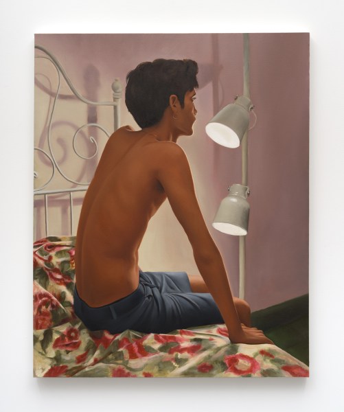 Gabriel Sanchez, 4am, 2022, Oil on canvas, 44 x 35.5 in.