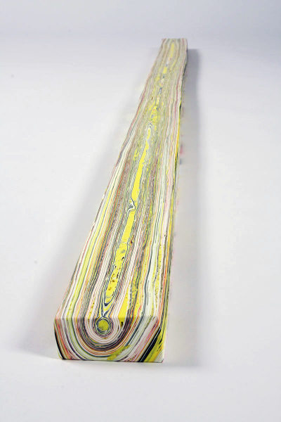 Margie Livingston Plank with Yellow Fill, 2010  Acrylic  1.5 x 96.75 x 3.5 in.