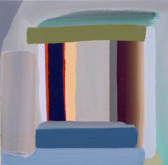Michael Kindred Knight Brushtop, 2012 Acrylic on Canvas  12 x 12 in.Doorstep 2012 Acrylic on Canvas 18&quot; x 18&quot;