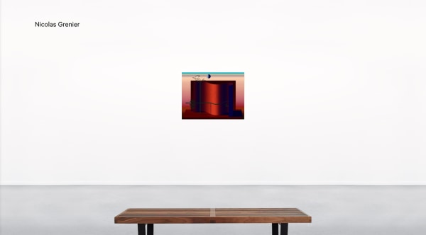 Installation view of Nicolas Grenier in Booth A8 at UNTITLED, ART Miami Beach Online Viewing Room
