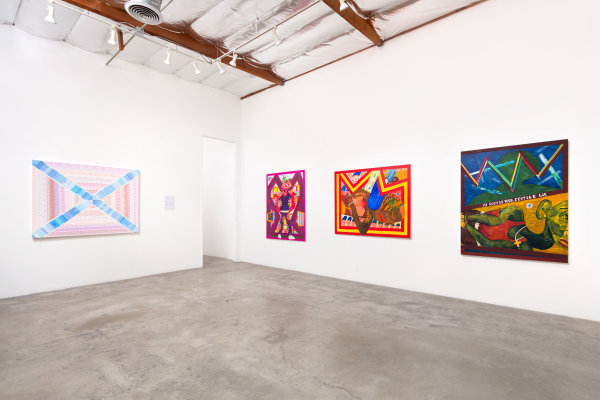 Installation View of Unreachable Spring: June Edmonds (L) and Peter Williams (R)