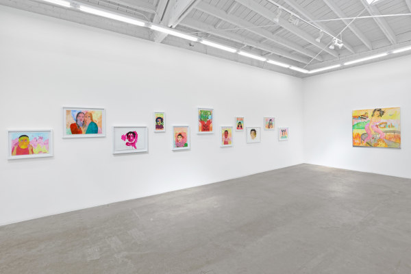 Installation view of Karla Diaz: Mal de Ojo, on view September 13 – October 25, 2025