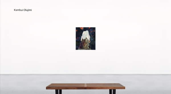 Installation view of Kambui Olujimi in Booth A8 at UNTITLED, ART Miami Beach Online Viewing Room