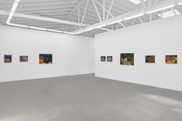 Installation view of Frank Romero: California Dreaming, on view September 13 – October 25, 2025
