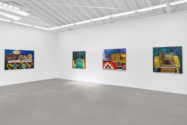 Installation view of Frank Romero: California Dreaming, on view September 13 – October 25, 2025
