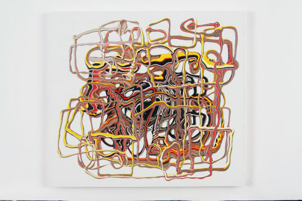 Margie Livingston Reversible Glue Test, Failed, 2010 Acrylic on studio wall Approximately 16 x 18 in.